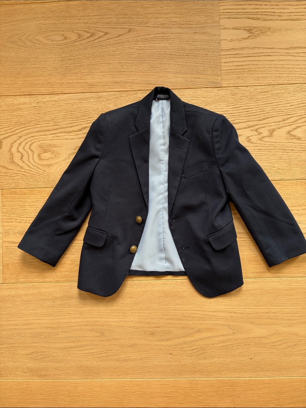 Tommy Hilfiger Boys' Navy Blazer with Brass Buttons